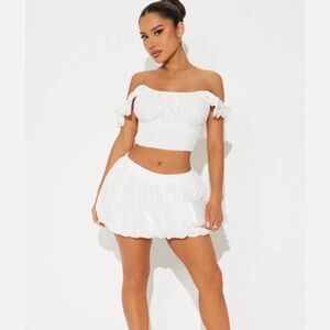 Fashion Nova White Skirt
